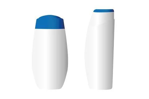 Shampoo plastic bottle or shower gel bottle template design. Stock Illustration