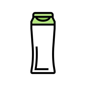 Shampoo plastic color icon vector illustration Illustrazione stock