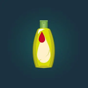 Shampoo vector illustration on blank background Illustrazione stock