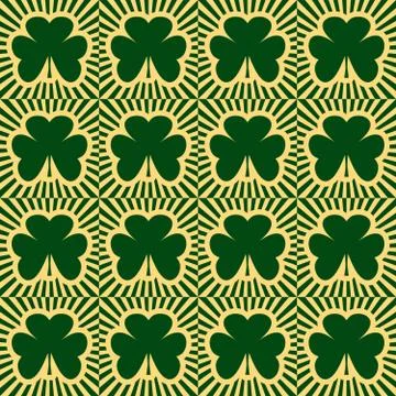 Shamrock abstract backdrop Stock Illustration
