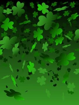Shamrock background Stock Illustration