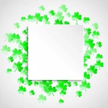 Shamrock background for Saint Patricks Day. Stock Illustration
