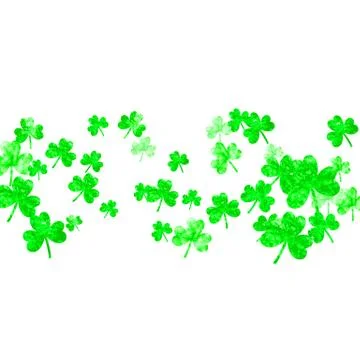 Shamrock background for Saint Patricks Day. Stock Illustration