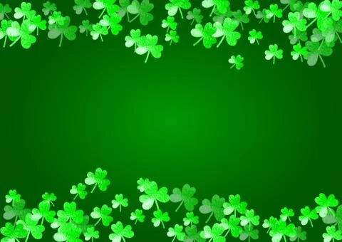 Shamrock background for Saint Patricks Day. Stock Illustration
