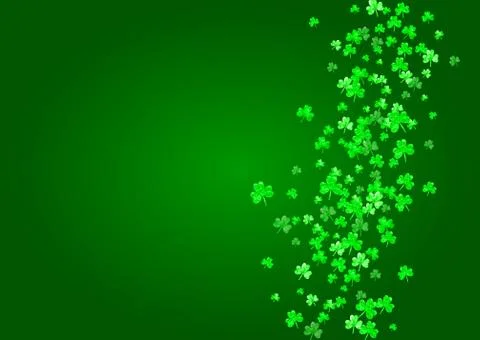 Shamrock background for Saint Patricks Day. Stock Illustration