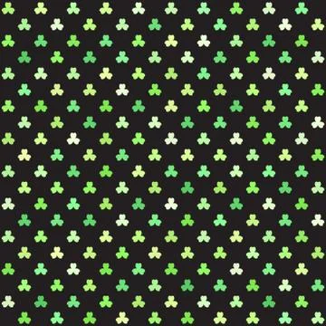 Shamrock background. Seamless vector Stock Illustration