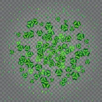 Shamrock background transparent Illustrazione stock