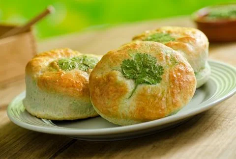 Shamrock biscuits Stock Photos