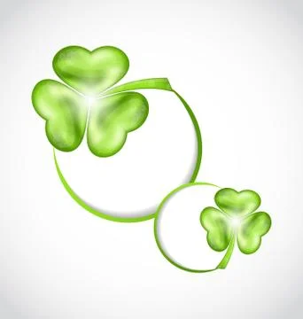 Shamrock bubbles for saint patrick day Stock Illustration