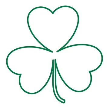 Shamrock, clover leaf illustration isolated Stock Illustration