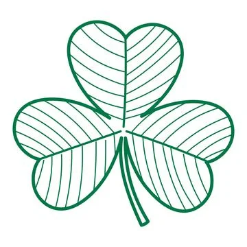 Shamrock, clover leaf illustration isolated Stock Illustration