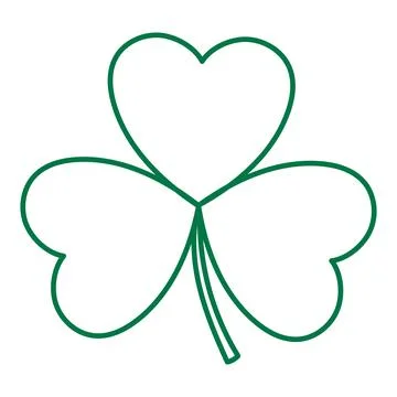 Shamrock, clover leaf illustration isolated Stock Illustration