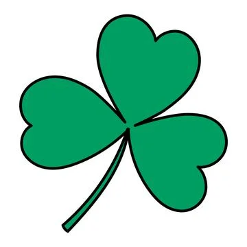 Shamrock, clover leaf isolated Stock Illustration