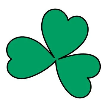 Shamrock, clover leaf isolated Stock Illustration