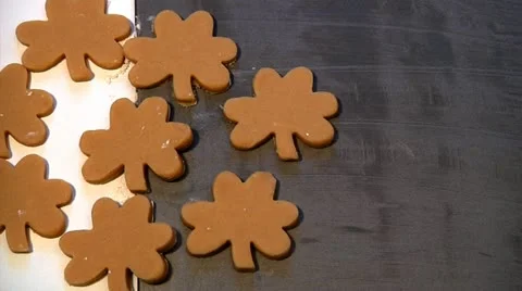 Shamrock cookies Stock Footage 22666174