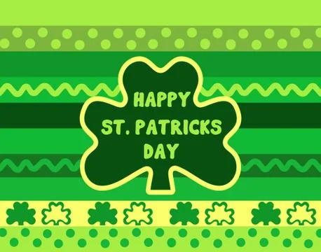 Shamrock frame border Stock Illustration