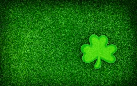 Shamrock Glitter Background Stock Photos