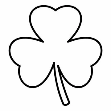 Shamrock linear icon Stock Illustration
