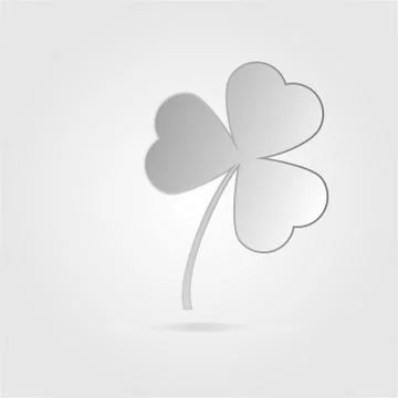 Shamrock or clover icon. Vector illustration Stock Illustration