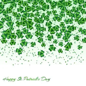 Shamrock pattern green Stock Illustration