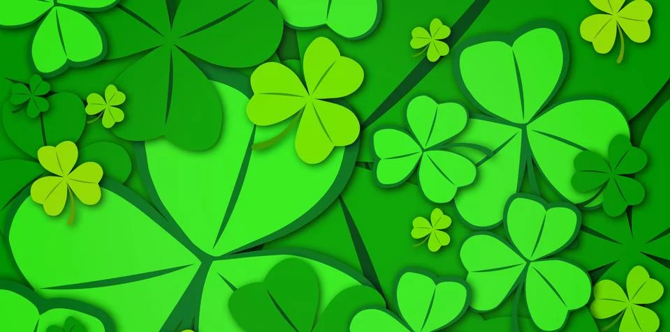 Shamrock pattern Stock Illustration