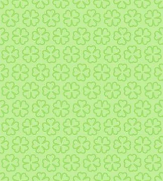 Shamrock pattern seamless. Clover background. St.Patrick 's Day Irish holiday Illustrazione stock