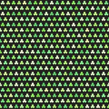 Shamrock pattern. Seamless clover vector background Illustrazione stock