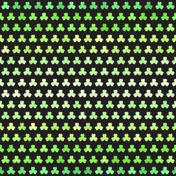 Shamrock pattern. Seamless vector background Stock Illustration