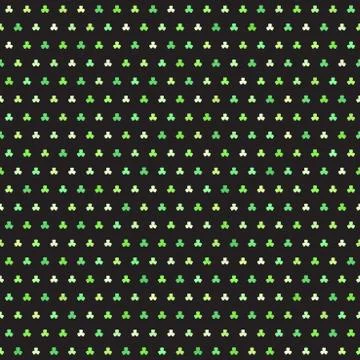 Shamrock pattern. Seamless vector Stock Illustration