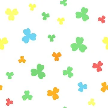 Shamrock pattern. Seamless vector Stock Illustration