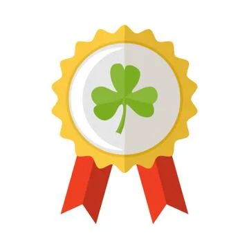 Shamrock symbol isolated Stock Illustration
