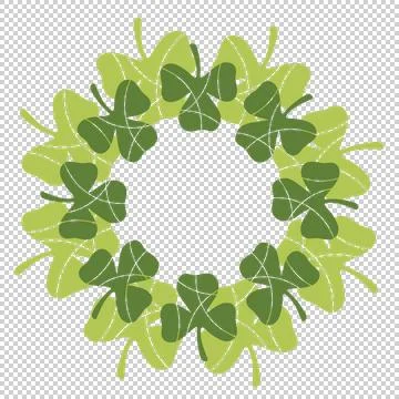 Shamrock wreath Stock-Illustration