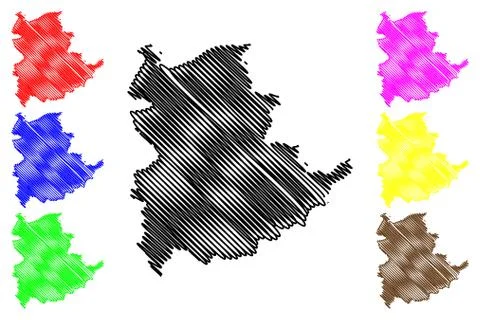 Shan State map vector.... Stock Illustration