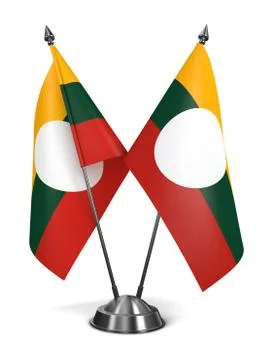 Shan State - Miniature Flags Stock Illustration