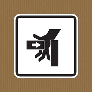SHand Crush Force From Left Symbol Sign Isolate on White Background,Vector Il イラスト素材