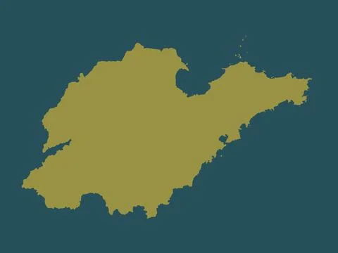 Shandong, China. Solid color shape Stockillustratie