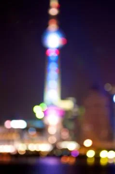 Shanghai abstract lights Stock Photos