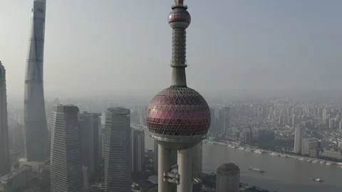 Shanghai aerial Shot Stock Footage