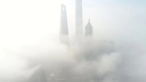 Shanghai Aerial View Stock Footage 81852690