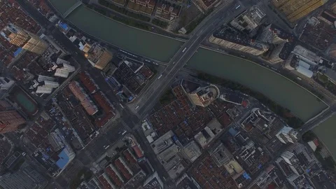 Shanghai Aerial View Stock Footage 81889103