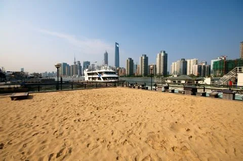 Shanghai beach Stock Photos
