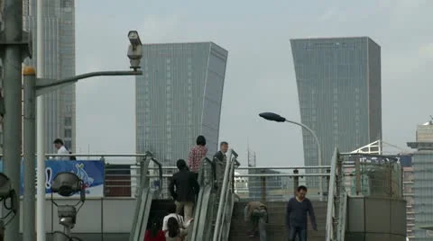 Shanghai buildings 8 Stock Footage 10588077