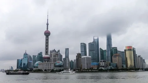 Shanghai Bund 4K 25 frames Stock Footage 100540205