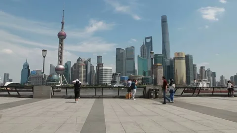 Shanghai Bund Landscape 1 Video stock 211795175