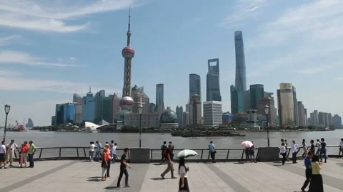 Shanghai Bund Landscape 2 Video stock 211795177