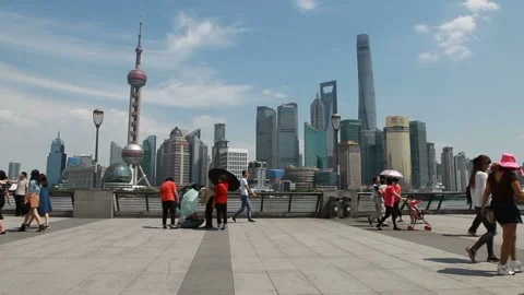 Shanghai Bund Landscape 3 Video stock 211795179