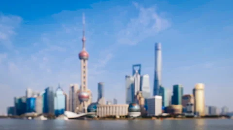Shanghai bund skyline Video stock 47963296