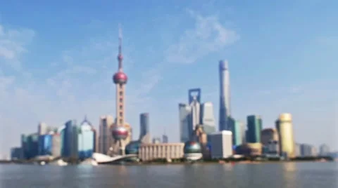 Shanghai bund skyline Stockbeeldmateriaal 47963323