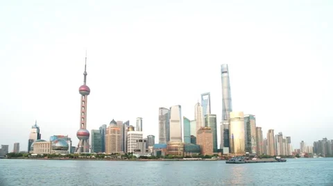 Shanghai the bund skyline Stock Footage 65460260