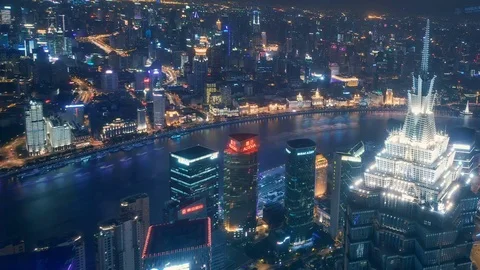 Shanghai Bund time lapse 스톡 동영상 71571939